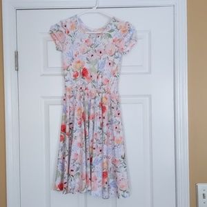 Girls Dot Dot Smile cap sleeve dress